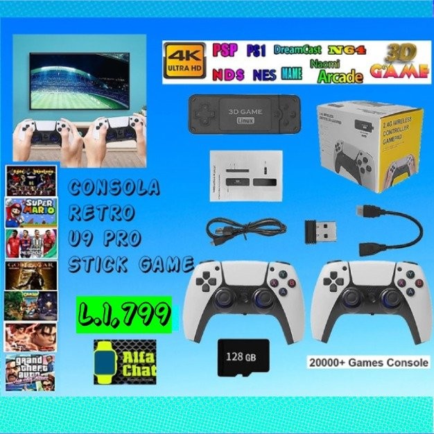 CONSOLA VIDEO JUEGOS 2.4G WIRELESS